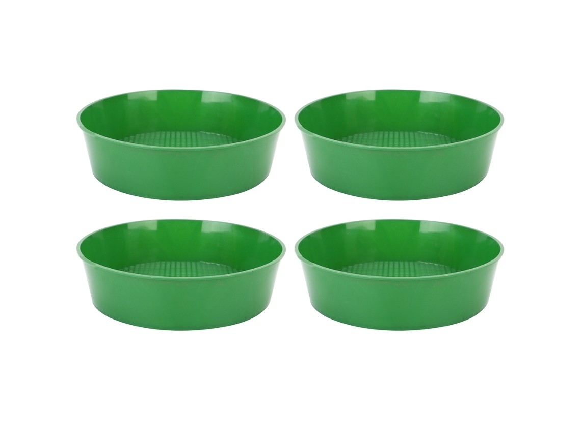 4 Tamices De Plástico De Malla Para Jardín, Ideales Para Filtrar Arena, Piedras, Plantas Y Suculentas - Herramienta De Jardinería