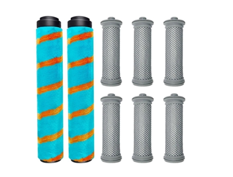 Kits de escova de rolo de filtro de 8 peças hepa para tineco a10/a11 pure one s11
