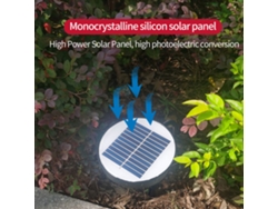 2026-lámpara De Pared Solar Led Exterior Empotrada, Control De Luz Sensible Ip65, Batería Recargable 2000mah Para Jardín Patio Camino