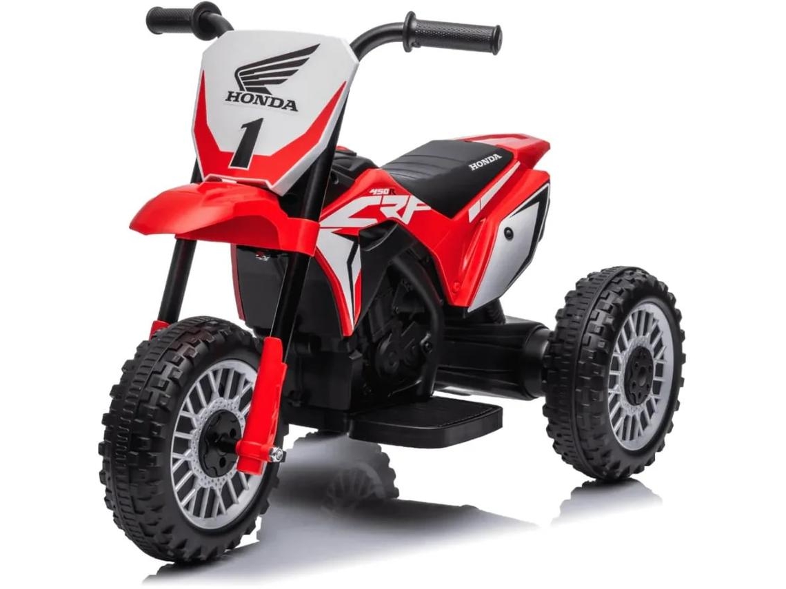 Moto Eléctrica Infantil - Honda Crf450 6v - Hasta 3 Años - Rojo