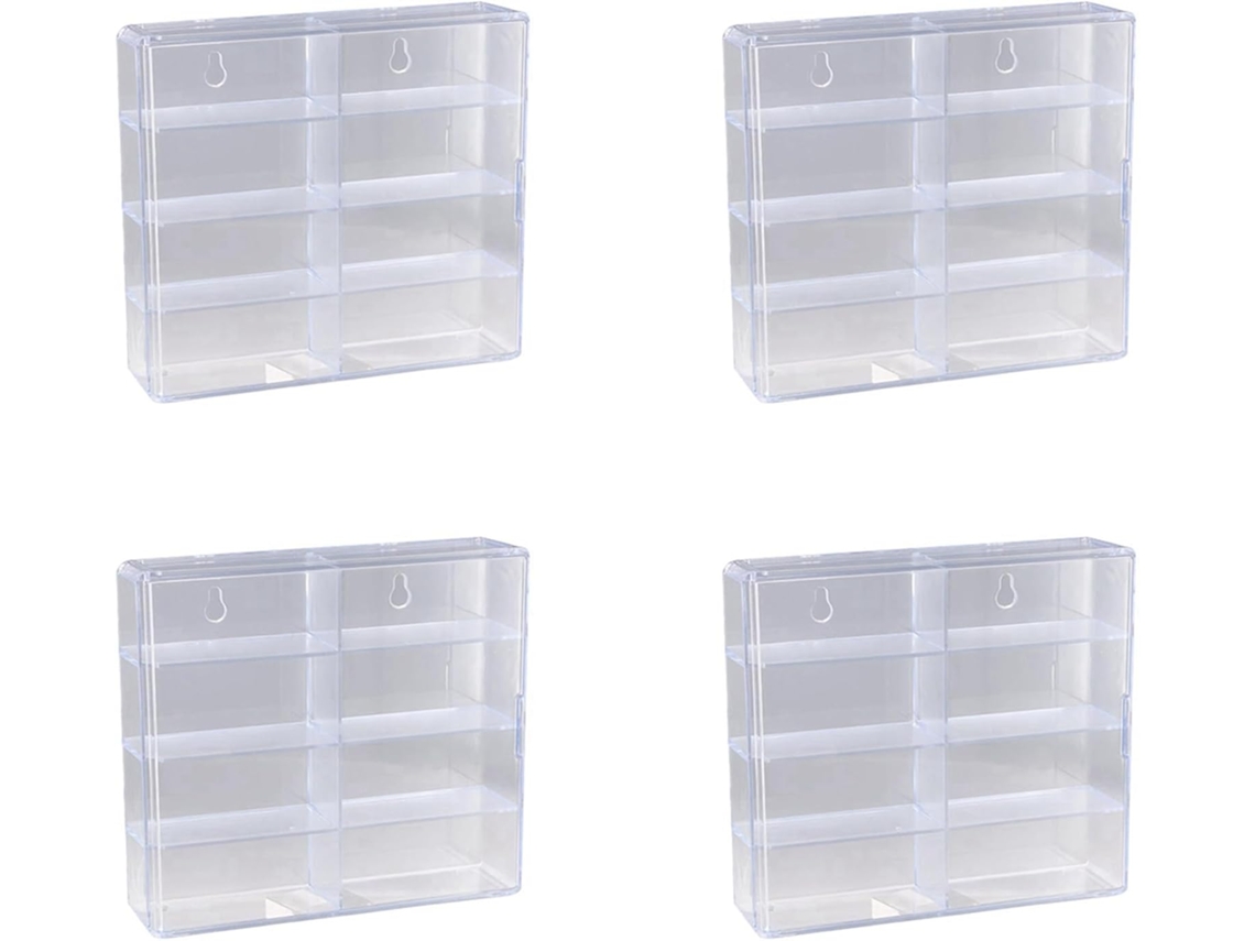 4 Vitrinas Para Coches Modelo Hot Wheels A Escala 1:64, Soporte Para Vitrina De Coches Hot Wheels