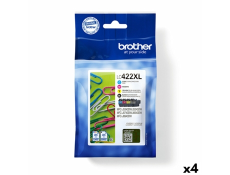 Cartucho de Tinta Original BROTHER LC422XL (Negro/Cian/Magenta/Amarillo - MFC-J5340DW - MFC-J5740DW - MFC-J6540DW - MFC-J6940DW)