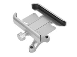 Soporte Para Teléfono Para Moto Bicicleta Ciclismo Montura Manillar Universal Plata