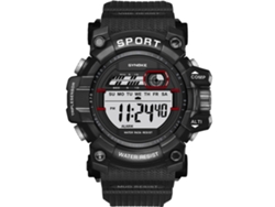 Reloj Digital Synoke 9009 Para Hombre, Deportivo, Para Exteriores, Resistente Al Agua, Negro.