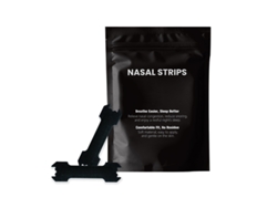Pegatinas nasales Yuysan para adultos, antirronquidos, cuidado nasal, tiras nasales negras de 55 x 17 mm, 30 unidades por bolsa