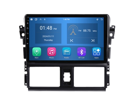 Autoradio 4GB RAM64GB ROM ROVERONE para Toyota Vios XP150 2013 - 2020 CarPlay Android Coche Radio Bluetooth Navegación