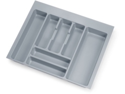 EMUCA Portacubiertos Optima para Cajón Universal - Módulo 600Mm - Plástico - Gris