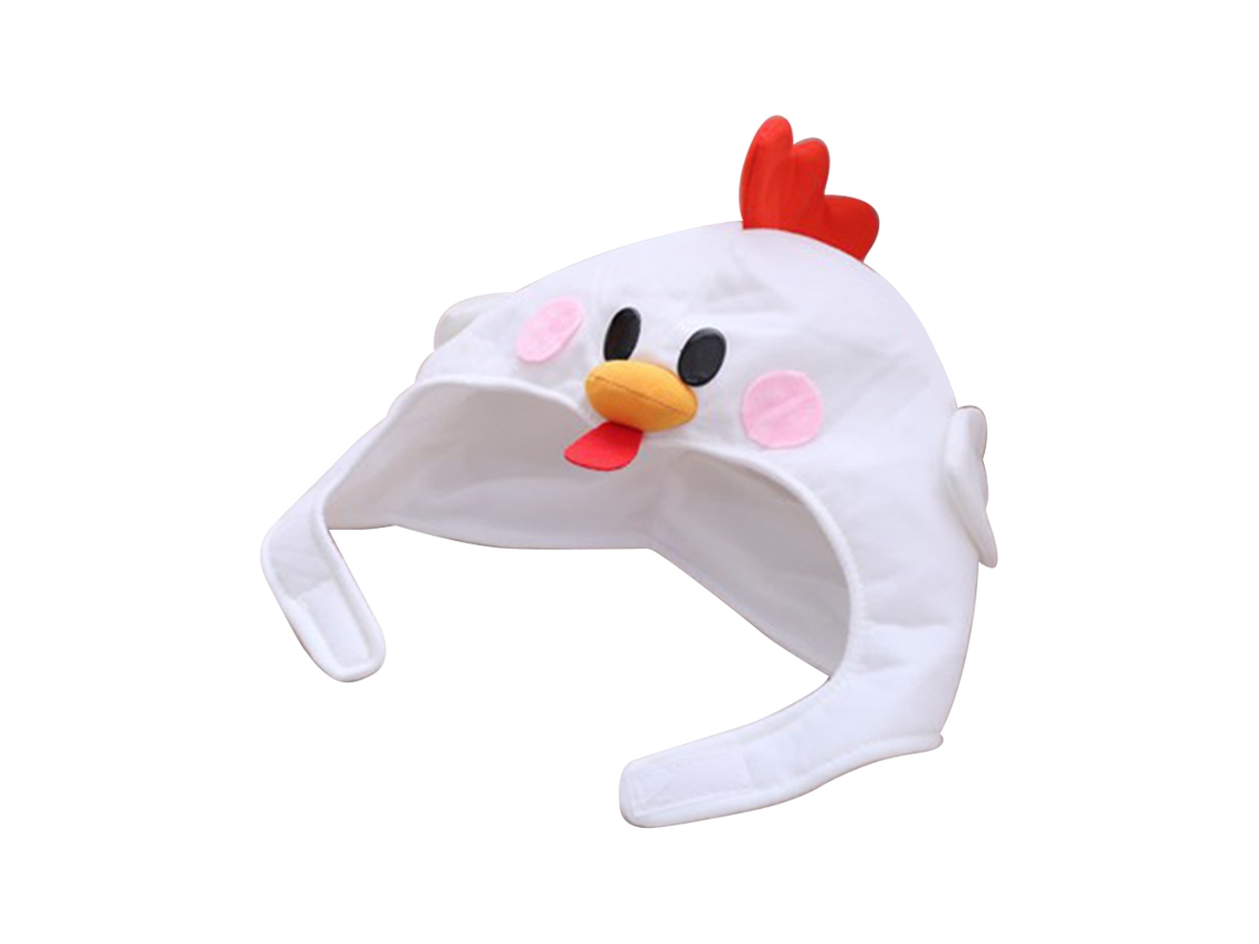 Bjww-gorro Branco De Pelo Macio Com Design De Galinha Bonito E Quente Para Compras