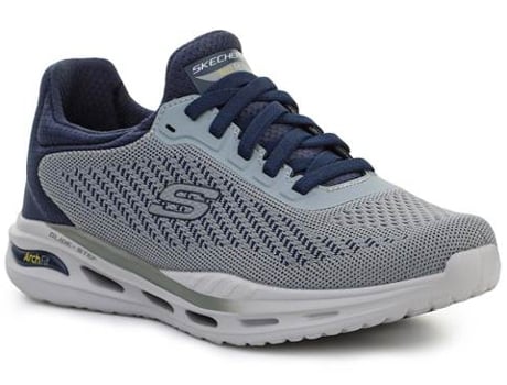 Zapatillas Deportivas SKECHERS Arch Fit Orvan Trayver (Blanco, Azul Mariño, Gris - Tejido- 44)