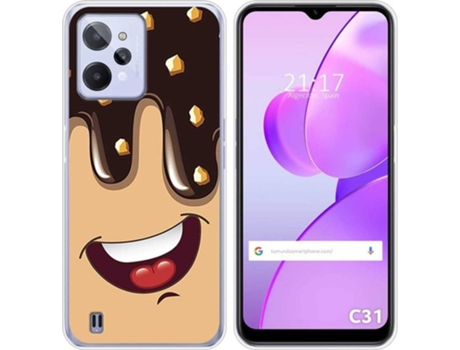 Carcasa para Realme C31 TUMUNDOSMARTPHONE Dibujos Helado Chocolate Multicolor