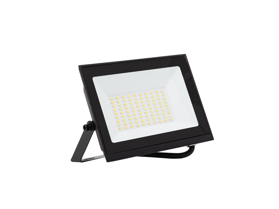 Proyector LED Reflector 50W 120 lm/W IP65 S3 3000K No Negro Blanco Cálido LEDKIA