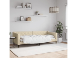 Sofá Cama Sin Colchón Tela Crema 80x200 Cm