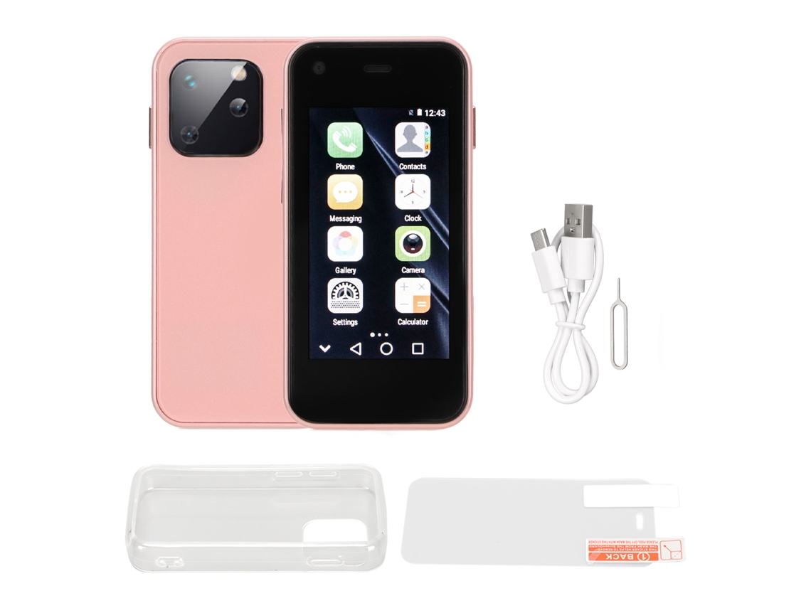 Mini Smartphone Con Pantalla Hd De 2,5 Pulgadas, Ligero, 1 Gb De Ram, 8 Gb De Rom, Rosa, Para El Trabajo.
