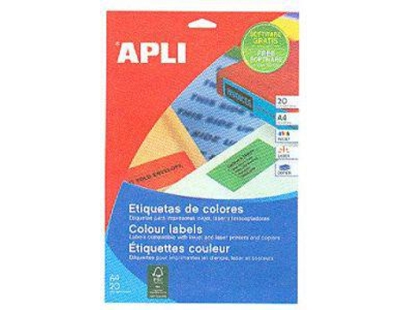 APLI PAPEL 01593 ETIQUETAS P/INVENTAR.RO