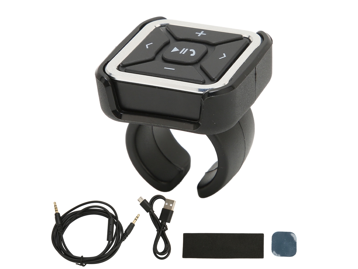 Controle Remoto Bluetooth Botão De Mídia Sem Fio Para Carro Moto Bicicleta Volante Adaptador Receptor
