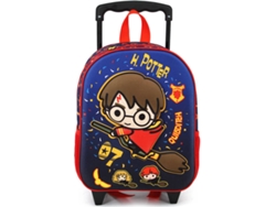 Mochila con Trolleys HARRY POTTER Quidditch 3D Pequeña (Azul - 31x26x11cm)