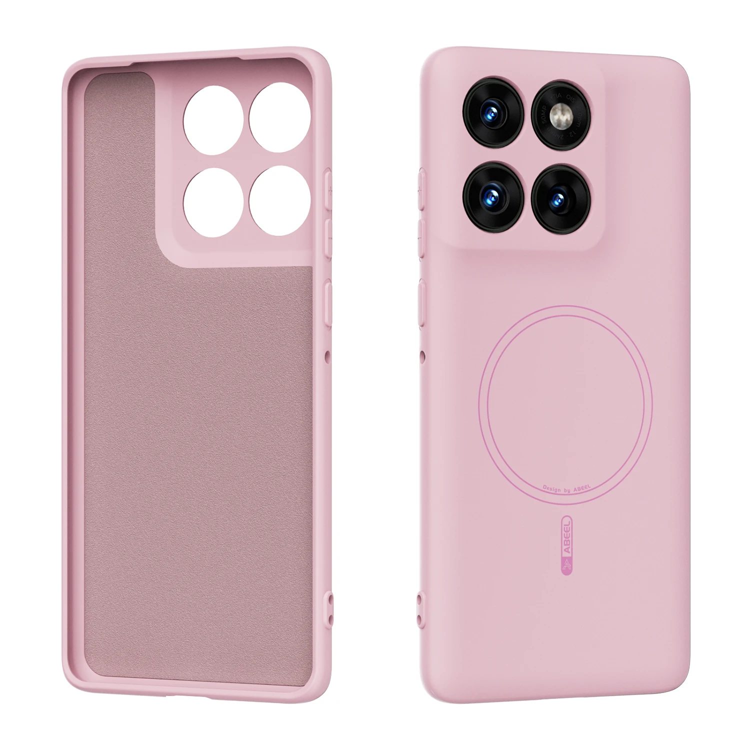 (rosa, Motorola Moto G Play (2026)) Funda De Silicona Líquida Para Teléfono, Funda Protectora Suave Magnética A Prueba De Golpes