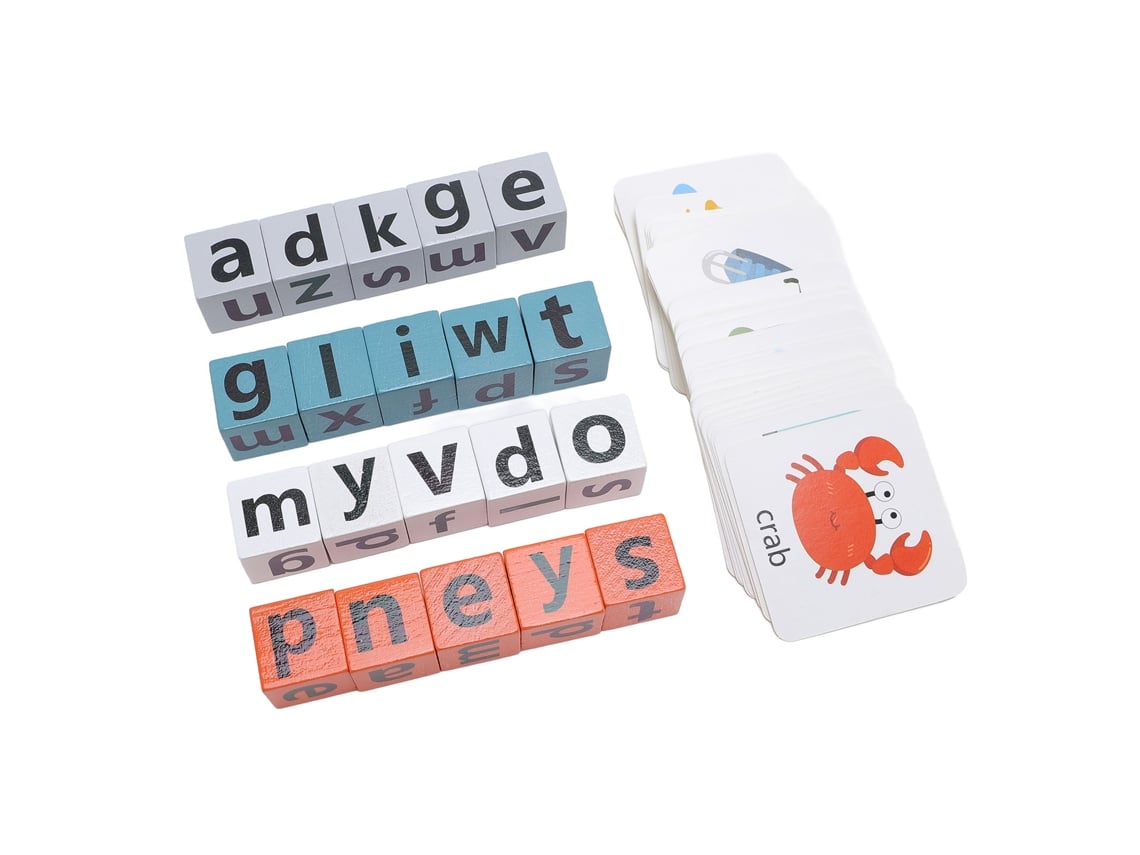 Rebe-bloques De Letras De Madera Interactivos Educativos Para Niños Pequeños Juguete De Aprendizaje Temprano Abc