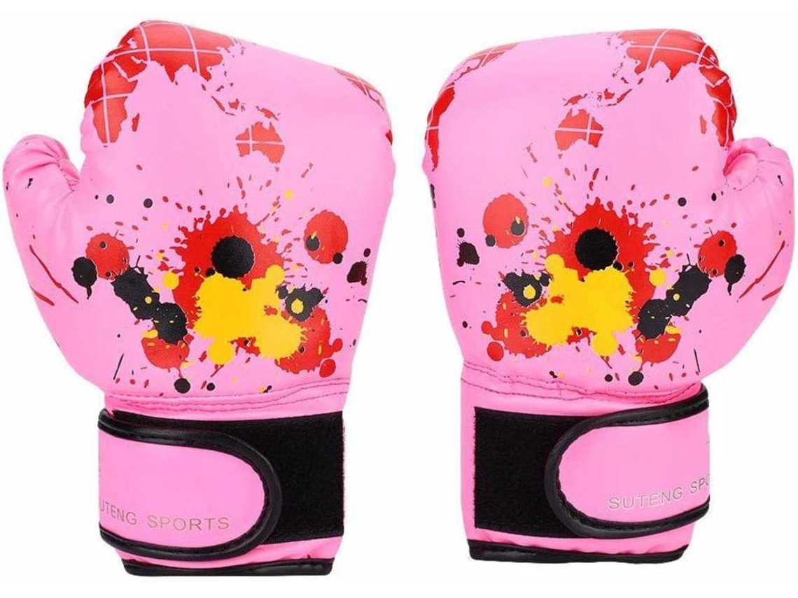 NEVEANCE Guantes de Boxeo para Niños, Guantes de Entrenamiento en Fiel Tro con Dibujos Animados para Principiantes