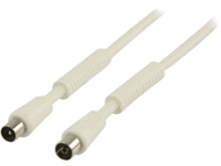 Cable de Antena VALUELINE (Coaxial - 5 m - Blanco)