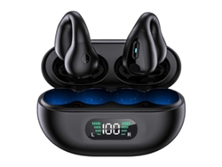 Auriculares De Conducción Ósea Con Clip Y Movimiento En La Oreja