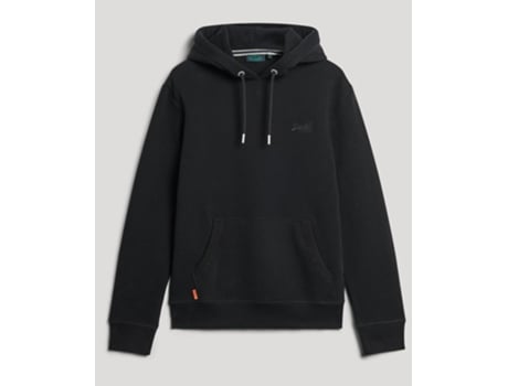 Chaqueta de Hombre SUPERDRY Capucha Essential Negro (L)
