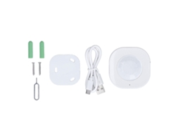 Sensor De Movimiento Infrarrojo Pir Wifi Inteligente Con Alarma En La Aplicación. Batería Incluida.