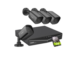 Cámara de seguridad SANNCE de 5 MP con 4 TB de almacenamiento (4 unidades)