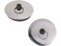 Juego de 2 tapones de drenaje redondos de goma para baño y cocina. Slowmoose