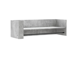 Estante de pared gris cemento MAISON EXCLUSIVE en derivado de madera (100x35x30,5 cm)