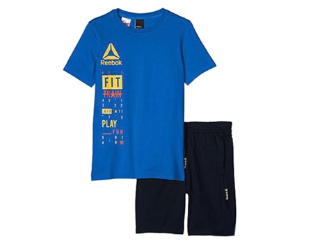 Camiseta de Niños para Deporte REEBOK Deportivo B Es Azul