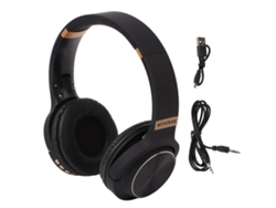 Auriculares Estéreo Hifi Plegables Bluetooth Con Cancelación De Ruido Inalámbrica - Negro