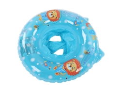 Flotador Para Bebés Con Asiento Y Dos Asas, Estilo León, Azul, Para Usar En La Piscina Y La Bañera.