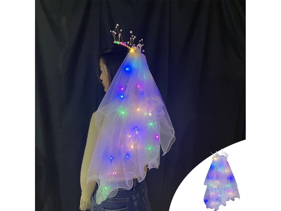 Chapéu De Noiva Com Luz Led.