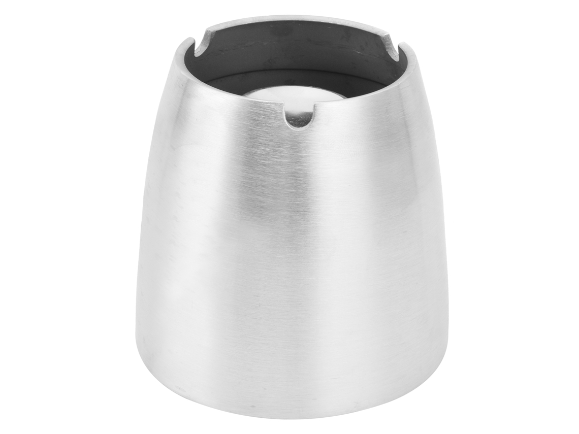 KOFIHETY Cenicero sin humo, de acero inoxidable para interior y exterior, resistente a la lluvia con inserto central desmontable para una limpieza fácil, diseñ