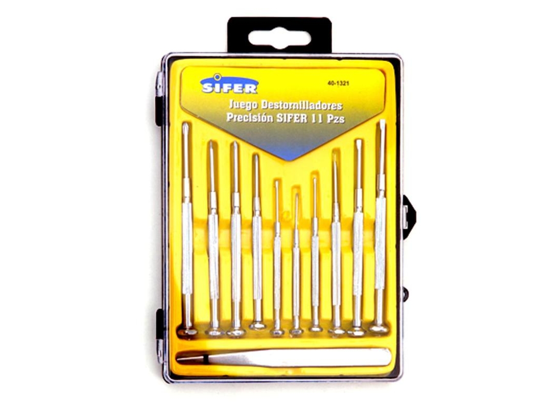 Sifer juego 11 destornilladores precision 401321
