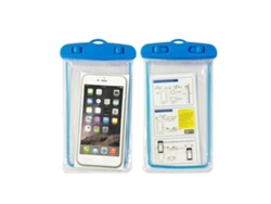 Funda impermeable universal para teléfonos móviles, color azul luminoso.