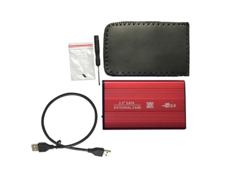 Estuche de Almacenaje SLOWMOOSE para Disco Duro HDD/SSD 2,5 Pulgadas USB 2.5 Rojo