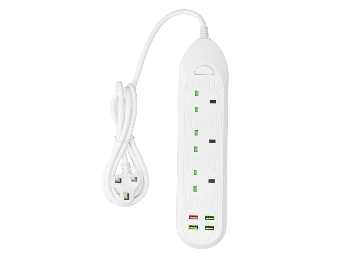 Yncm2026-regleta Eléctrica Multifuncional 3000w Con Usb, Regleta De Extensión, Regleta Inteligente Para Escritorio