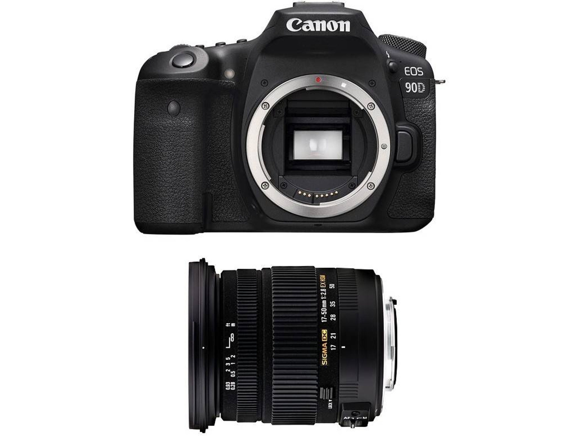 Kit Cámara Réflex CANON  EOS 90D + Sigma 17-50 F2,8 DC OS EX HSM