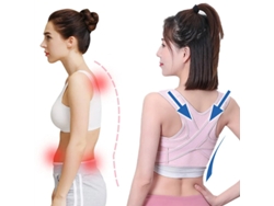 Pinkmpranash Corrector Postura Clavícula Ajustable Soporte Lumbar Hombros Faja Corrección Joroba Recuperación Física