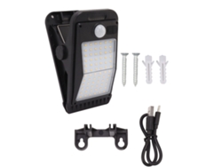2026-lámpara Solar Usb Con Clip, 72 Led, Batería Integrada E Inducción Humana, Luz Cálida Para Exterior, Jardín Y Terraza