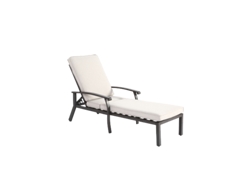 Una silla de patio informal con cojín de algodón y reclinación ajustable. Tienda BAGOLY