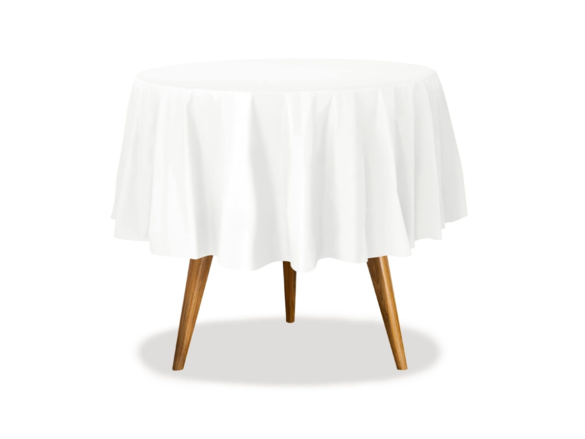 FNINIJEDE Protetor De Mesa Em Vinil Transparente Formato Oval 54 X 72