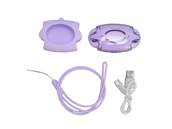 Fones De Ouvido Tradutor Bluetooth 5.3 144 Idiomas Estéreo Clip On Com Display Digital Roxo