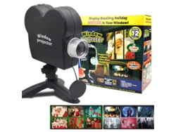 Proyector De Ventana De Halloween: Luz De Proyección Holográfica Led (12 Películas Incluidas)