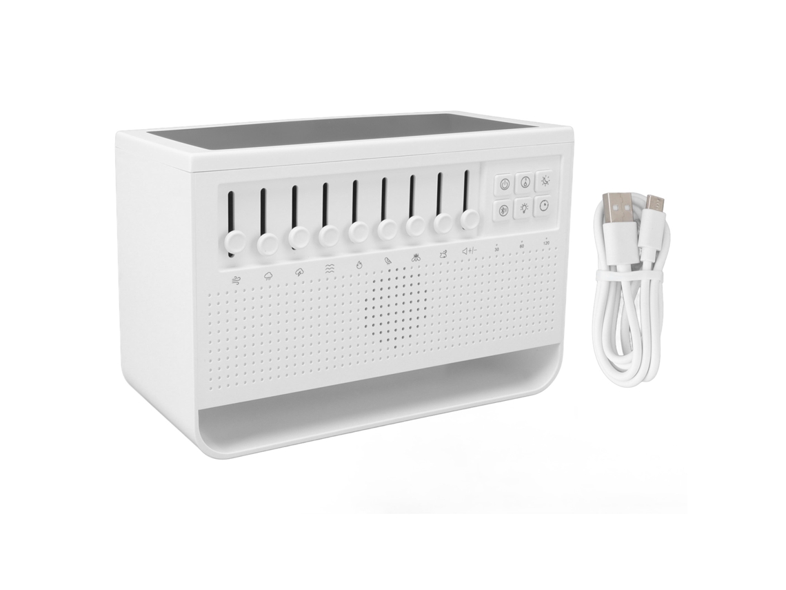 Difusor de aroma con llama simulada y ruido blanco USB para el hogar y la oficina