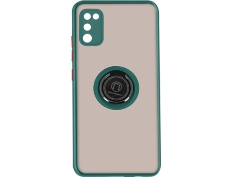 Carcasa y Soporte Samsung Galaxy A41 AVIZAR Función de soporte de Anillo de Metal Verde