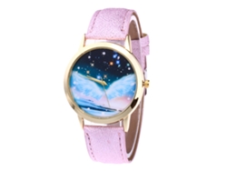 Reloj De Cuarzo Ligero De Cuero Para Hombre, Rosa Ultraligero De Moda, Para Zhou Lianfa