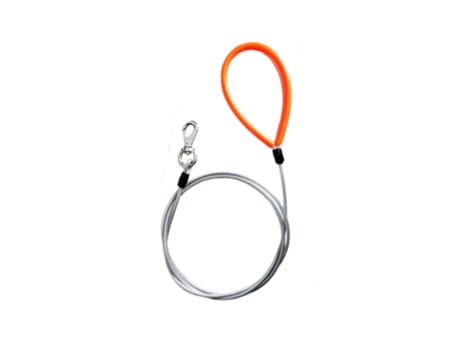 Correa para perro a prueba de masticación: cable reflectante resistente con mango acolchado y mosquetón para escaladores de roca, 9,8 pies, transpa...